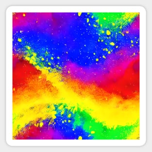 Bright Colorful Splattered Paint Pattern Sticker